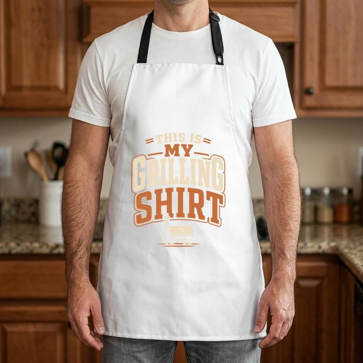 Grilling BBQ Dad Pitmaster Backyard Barbecue Comfort Colors Crop Top Apron