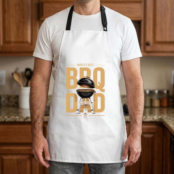World's Best BBQ Dad Barbecue Premium Tri-Blend Apron