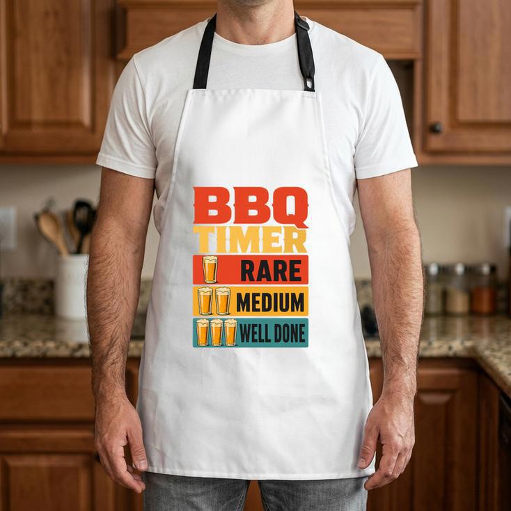 BBQ Dad Griller Weekend Barbecue Premium Tri-Blend Apron BBQ Dad Griller Weekend Barbecue Premium Tri-Blend Apron