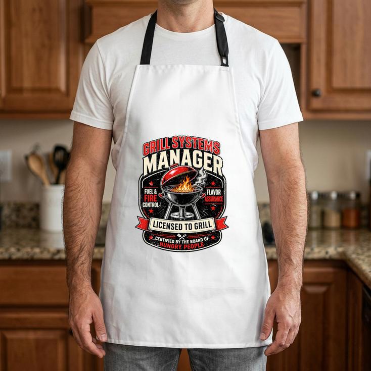 Grill Systems Manager BBQ Dad Premium Tri-Blend Apron