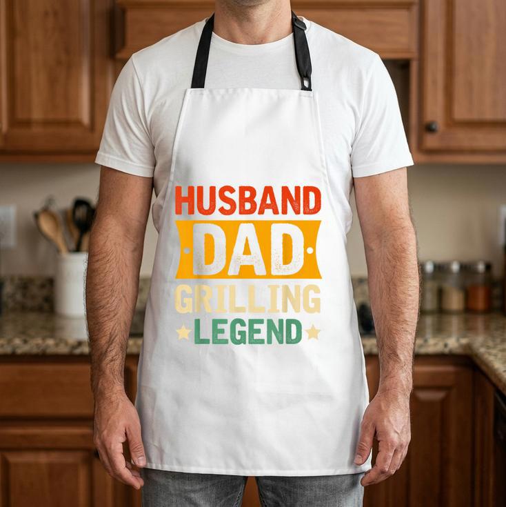 Husband Dad Grilling Legend Perfect For BBQ Dad Enthusiasts Apron Husband Dad Grilling Legend Perfect For BBQ Dad Enthusiasts Apron