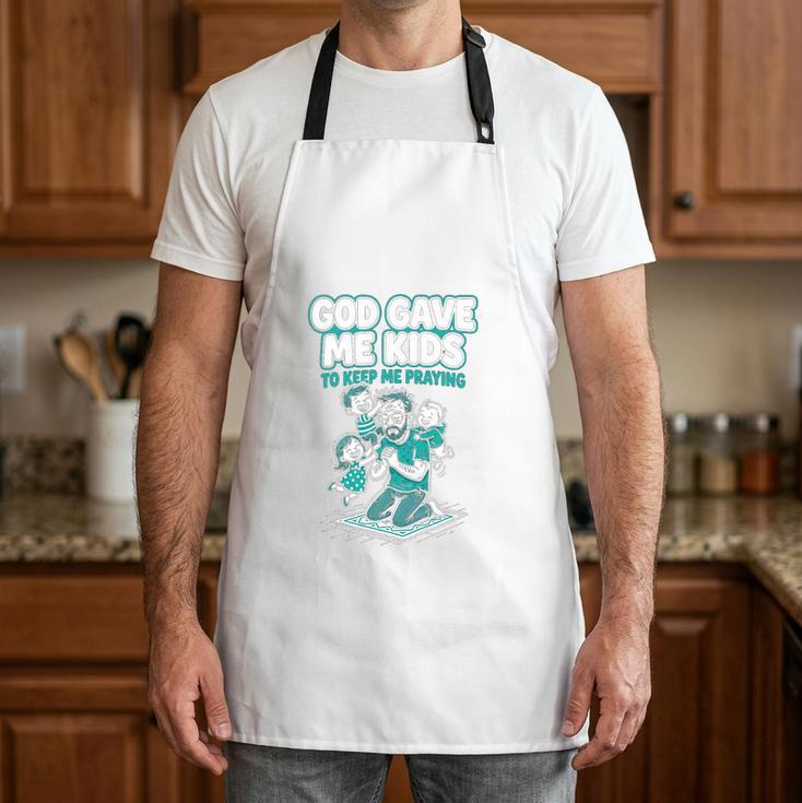 Ordained To Grill Christian BBQ Dad Grill Master Premium Tri-Blend Apron