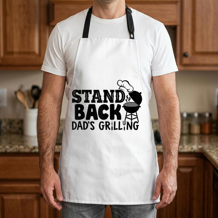 Stand Back Dad’s Grilling – BBQ Dad Humor Barbecue Apron Stand Back Dad’s Grilling – BBQ Dad Humor Barbecue Apron