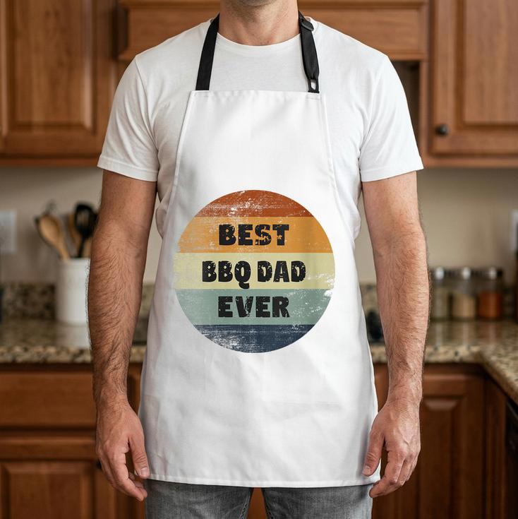 Women's BBQ Dad Best BBQ Dad Ever Apron Women's BBQ Dad Best BBQ Dad Ever Apron