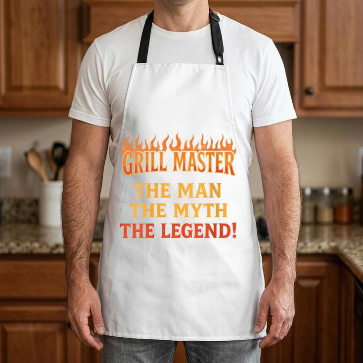 Women's BBQ Dad Grill Master The Myth Man The Legend Humor Apron
