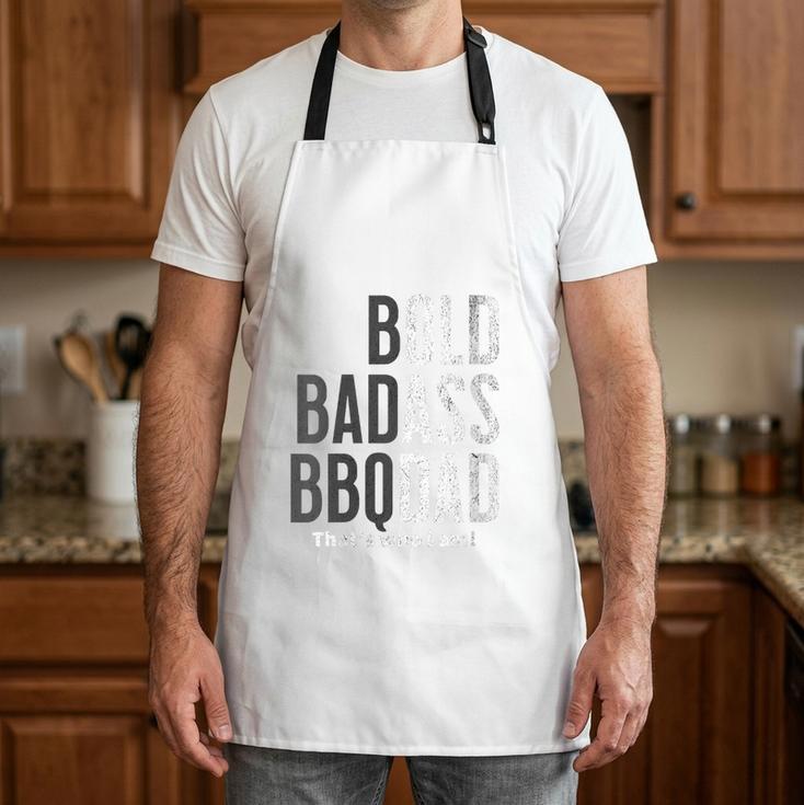 Women's Bold Badass BBQ Dad Gag Fathers Day Husband Birthday Apron