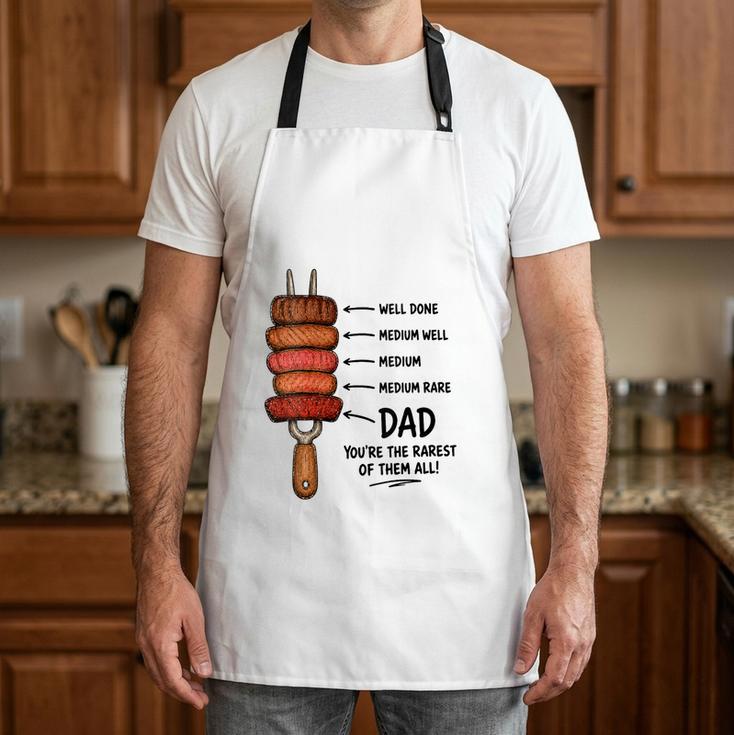 Women's Steak BBQ Dad You'Re The Rarest Of Them All Fathers Day Apron