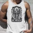 San Miguel Quis Ut Deus Arcángel Protector Camiseta sin mangas Regalos para él