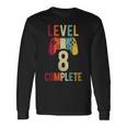 Niños Cumpleaños Niño 8 Años Camisa Gamer Nivel 8 Completo Camiseta de manga larga Ideas de regalos