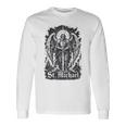 San Miguel Quis Ut Deus Arcángel Protector Camiseta de manga larga Ideas de regalos