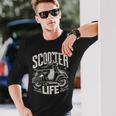 Vintagecooter Life Classic Cyclomoteurélo De Routecoot Italien T-shirt à manches longues Cadeaux pour lui