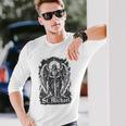San Miguel Quis Ut Deus Arcángel Protector Camiseta de manga larga Regalos para él
