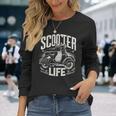 Vintagecooter Life Classic Cyclomoteurélo De Routecoot Italien T-shirt à manches longues Cadeaux pour elle