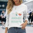 Jeuxideo Les Animes Ou La Bouffe Japon Animé Cadeau Manga Haut De Gamme T-shirt à manches longues Cadeaux pour elle