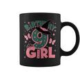 9歳の誕生日 魔女 ピンクとグリーン 9歳の誕生日 女の子 コーヒーマグ