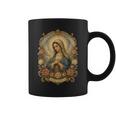Ave Maria 聖母マリア 花柄 カトリック 祈りの肖像画 コーヒーマグ
