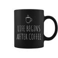 Life Begins After Coffeeコーヒーの後に人生が始まる 遅起き族はナマケモノが好き コーヒー コーヒーマグ
