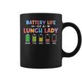 学校給食のおばあちゃんの電池寿命面白いカフェテリアワーカー コーヒーマグ