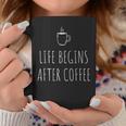 Life Begins After Coffeeコーヒーの後に人生が始まる 遅起き族はナマケモノが好き コーヒー コーヒーマグ 面白い贈り物