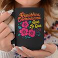 República Dominicana Qué Lo Que ドミニカ共和国 花 コーヒーマグ 面白い贈り物