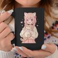 かわいい アニメ 女の子 抱っこ 猫 かわいい 漫画 猫好き オタク コーヒーマグ 面白い贈り物