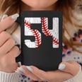 野球選手 ジャージ 番号54 54 Proud Baseball Mom Dad コーヒーマグ 面白い贈り物