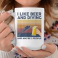 I Like Beer And Diving And Maybe 3 People 面白いギフト コーヒーマグ 面白い贈り物