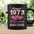 53歳 1973年8月 花柄 53歳 誕生日 男性 女性 コーヒーマグ ギフトのアイデア