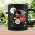 ボブキャット ウィッグ カツラ おかっぱ 猫 日本 和風 美しい 花 猫ミーム コーヒーマグ ギフトのアイデア