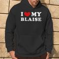 I Love My Blaise J'aime Mon Blaise Sweat à capuche Lifestyle