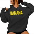 Banana The Word Banana On A コスチューム レディースパーカー