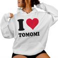 I Love Tomomi レディースパーカー