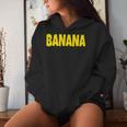 Banana The Word Banana On A コスチューム レディースパーカー 彼女への贈り物