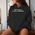 Hot Girls Love Dubstep Edm Rave Dj テクノ ハウスミュージック レディースパーカー 彼女への贈り物