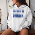 On Back You Might Be Drunk 面白い 飲酒 ユーモア レディースパーカー 彼女への贈り物