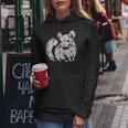 かわいいチンチラ花柄チンチラ 長袖tシャツ レディースパーカー 面白い贈り物