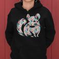 かわいいチンチラ花柄チンチラ 長袖tシャツ レディースパーカー