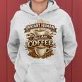Instant Human Just Add Coffee 面白いカフェインの引用 レディースパーカー