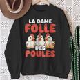 La Dame Folle Des Poules Amoureux Éleveur Ferme Sweater e Cadeaux pour les femmes âgées