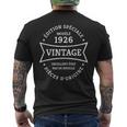 100E Anniversaire Né En 1926 intage 100 Ans T-shirt imprimé au dos