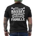 Basset Fauve De Bretagne Drôle Partie De La Famille T-shirt imprimé au dos