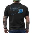 BrainExe Hat Ein Problem Festgestellt Itpruch T-Shirt mit Rückendruck