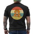 Chat Geek Hommeintage Rétro Idée Cadeau Gamer Personnalisé T-shirt imprimé au dos