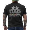 Dad Retro Monster Truck Family Birthday Matching Men's T-shirt Back Print
