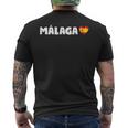 De La Ciudad De Málaga Con La Bandera De España T-shirt imprimé au dos