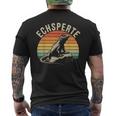 Echsperte Echspertin Lustiger Wortwitz Reptilien T-Shirt mit Rückendruck