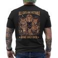 All Cats Are Pettable Some Only Once Wild Vintage Men's T-shirt Back Print