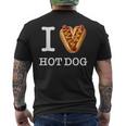 Für Den Einzigartigen Hotdog-Liebhaber I Love Hot Dogs T-Shirt mit Rückendruck