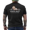 Futuro Papà 2027 Loading Regali Divertente Per Papa Padre T-shirt da uomo con stampa posteriore