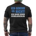 Ich Gender Nicht Ich Habe Einenchulabschluss Damen Herren T-Shirt mit Rückendruck